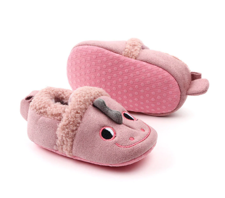 Teplé capáčky - DINOSAURUS - STARORŮŽOVÉ (6-12m)