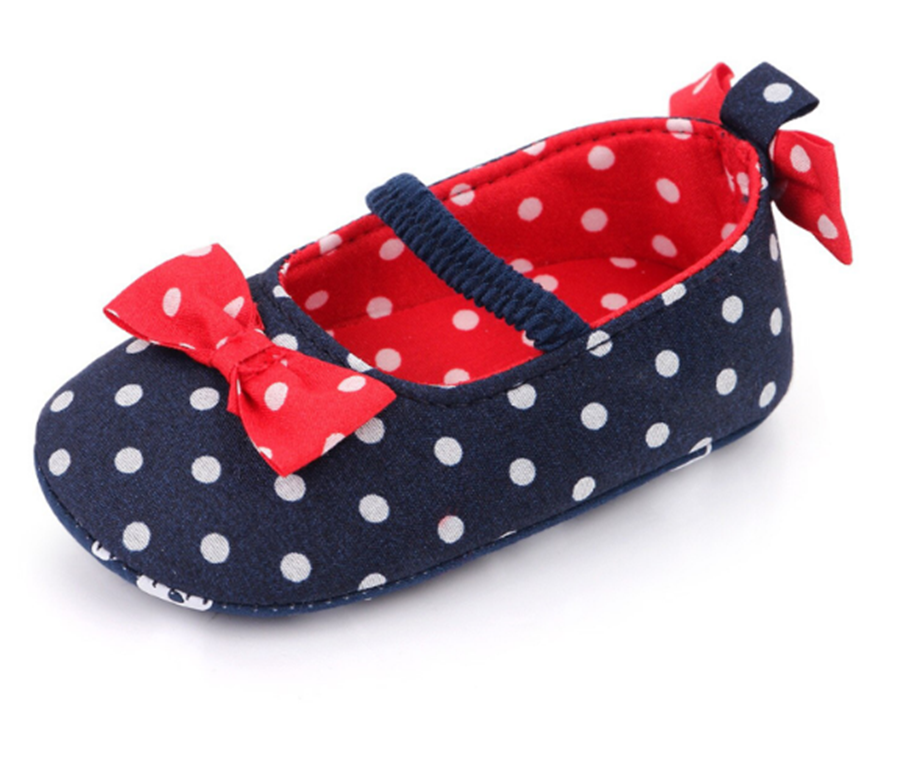 Balerínky - PUNTÍK - modré (12-18m)