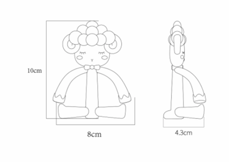 Silikonové kousátko - OVEČKA - ZELENÉ