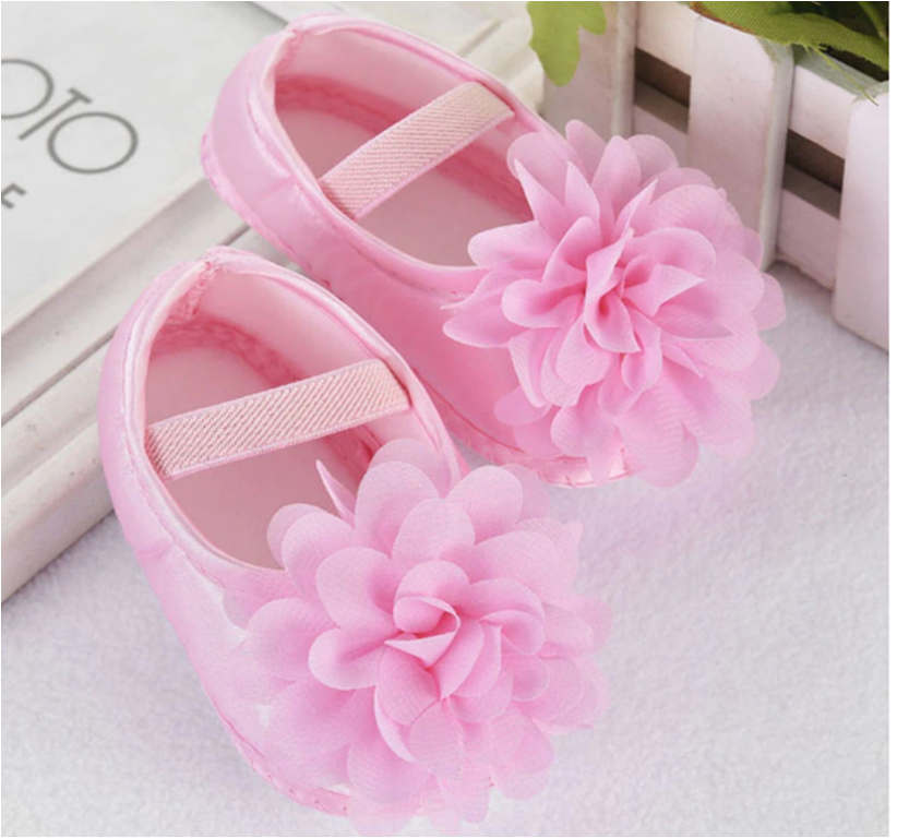 Set balerínky+čelenka - RŮŽOVÉ (6-12m)