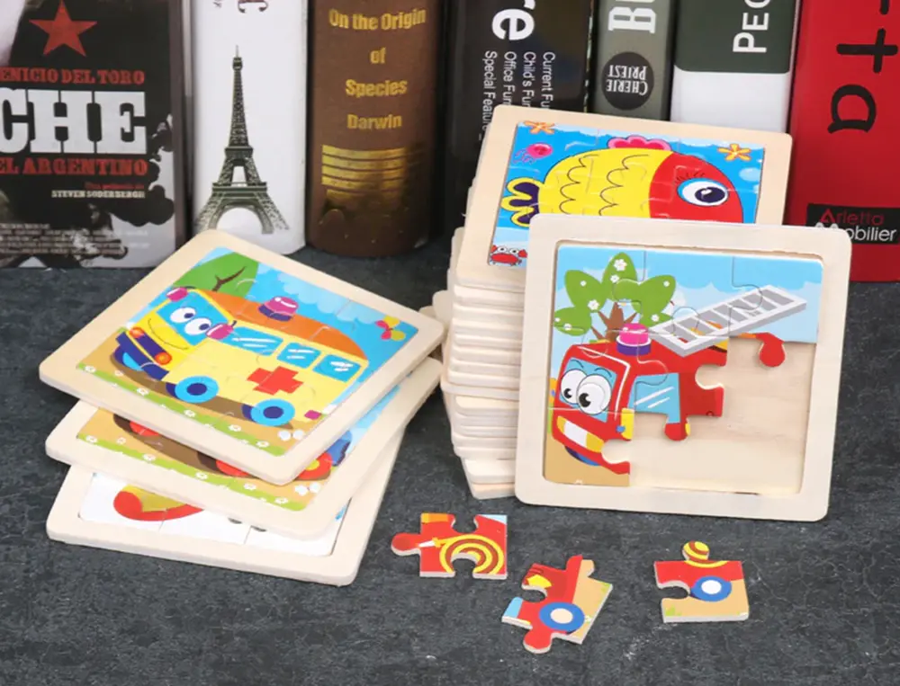 Dřevěné puzzle pro nejmenší (S) - BAGR