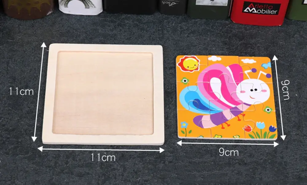 Dřevěné puzzle pro nejmenší (S) - BAGR