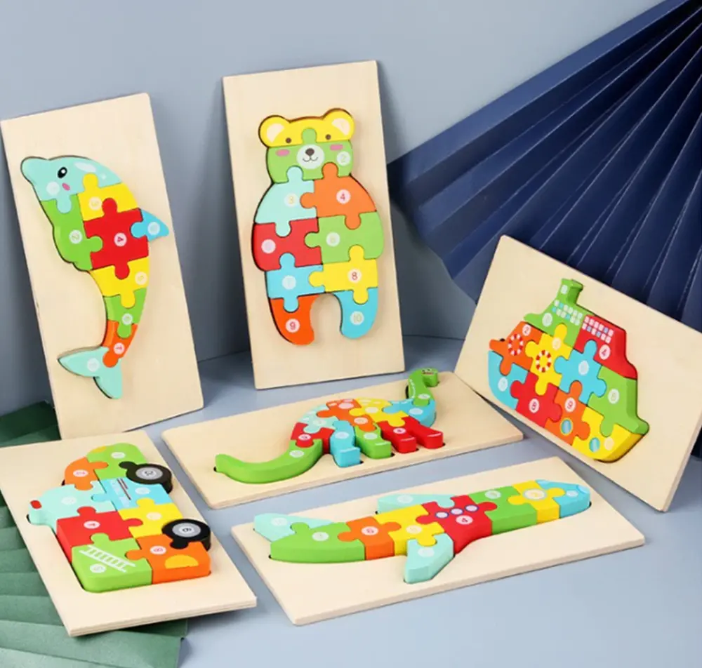 Dřevěné 3D puzzle - AUTOBUS