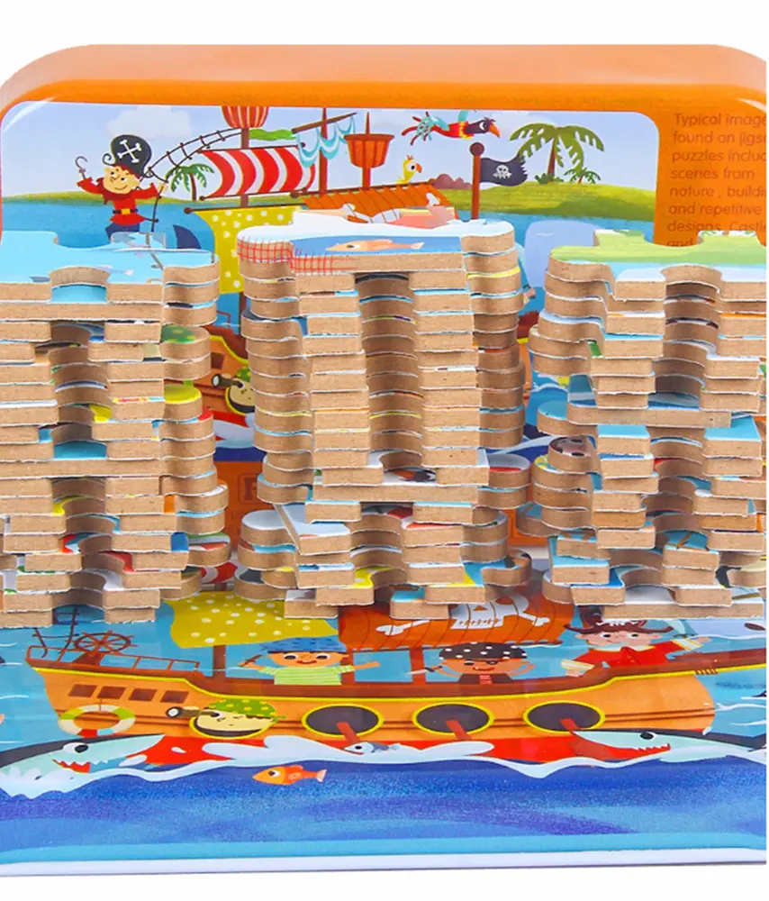 Puzzle v plechové krabičce (L-60ks) - SLONÍK