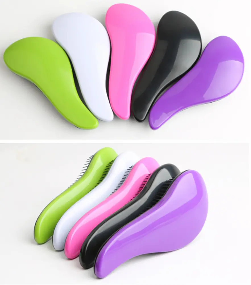 Set (kartáč na vlasy + čistič kartáčů) - ZELENÝ