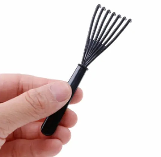 Set (kartáč na vlasy + čistič kartáčů) - ZELENÝ