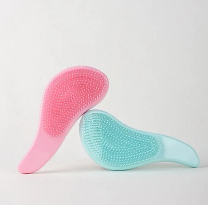 Set (kartáč na vlasy + čistič kartáčů) - MERUŇKOVÝ 