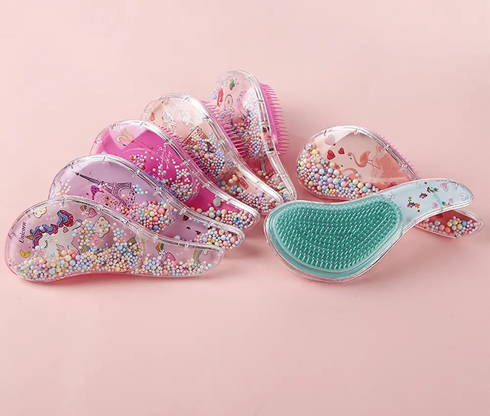 Set (kartáč na vlasy + čistič kartáčů) - KULIČKY 5