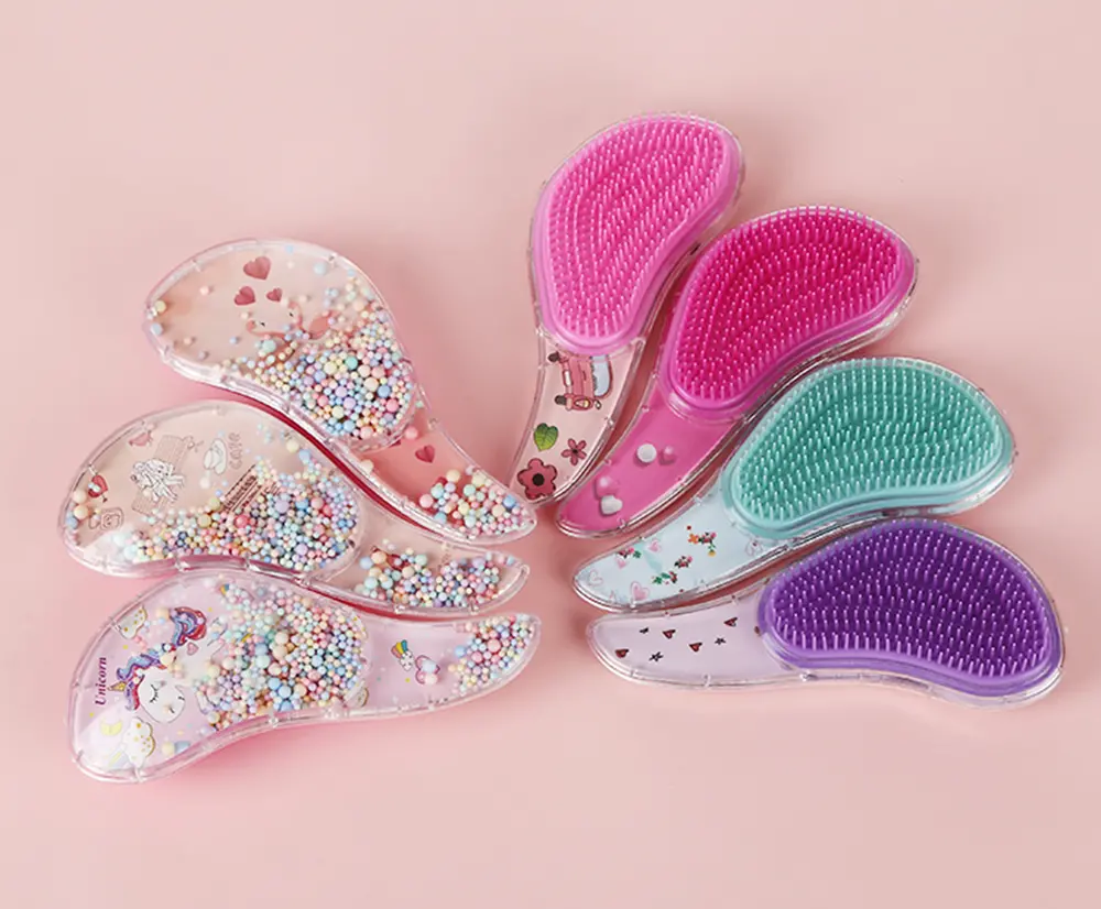 Set (kartáč na vlasy + čistič kartáčů) - KULIČKY 5