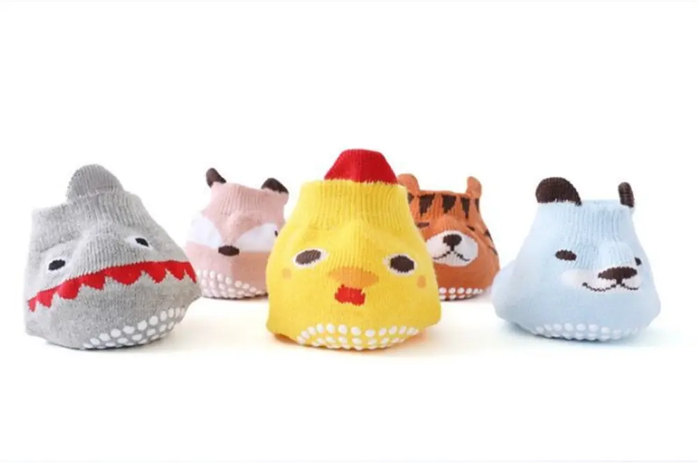 Protiskluzové návleky na kolena - ZVÍŘÁTKO - MODRÉ