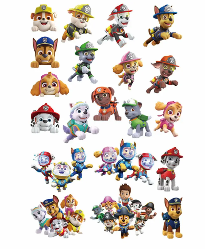 Dětské dočasné tetování - TLAPKOVÁ PATROLA 3