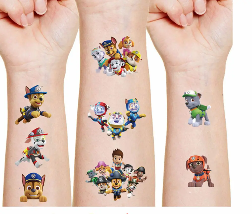 Dětské dočasné tetování - TLAPKOVÁ PATROLA 11