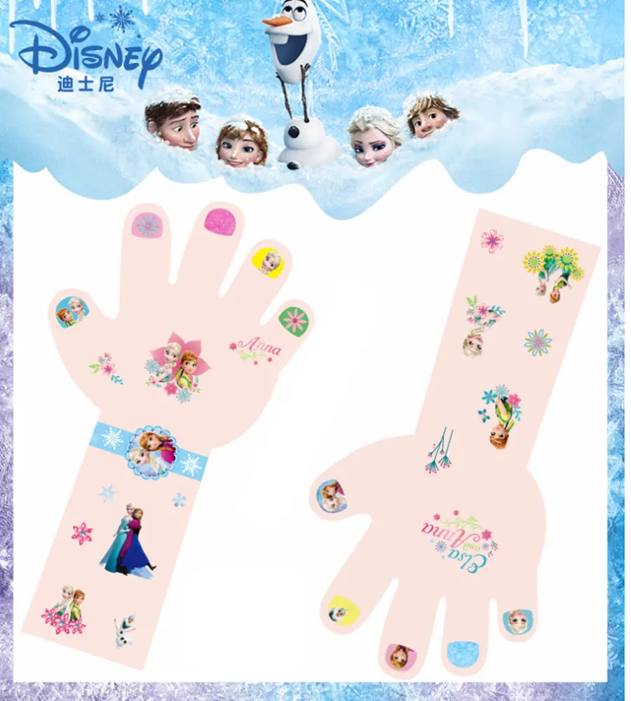 Set nálepek na nehty a tetování - LEDOVÉ KRÁLOVSTVÍ 2