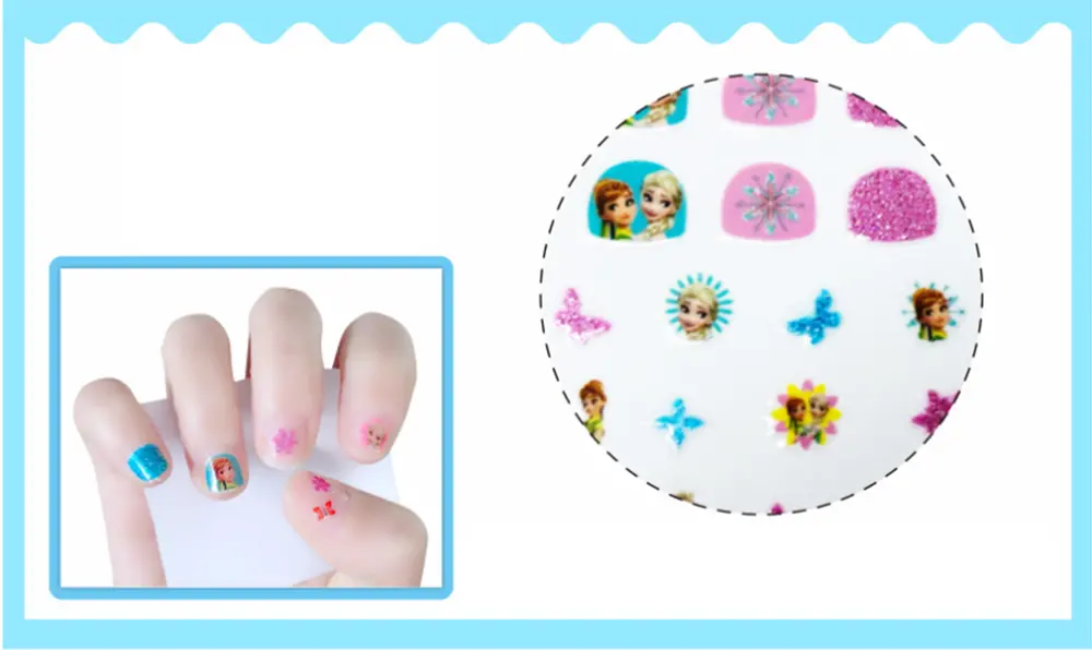 Set nálepek na nehty a tetování - LEDOVÉ KRÁLOVSTVÍ 2