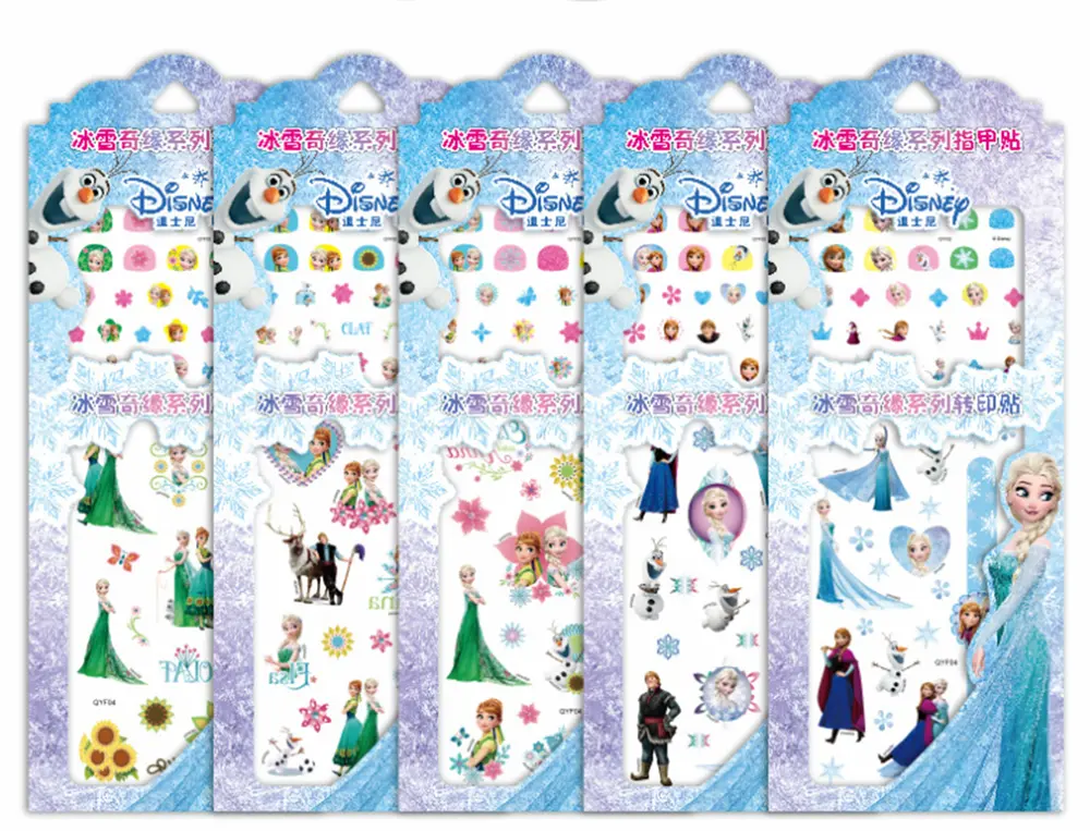 Set nálepek na nehty a tetování - LEDOVÉ KRÁLOVSTVÍ 3