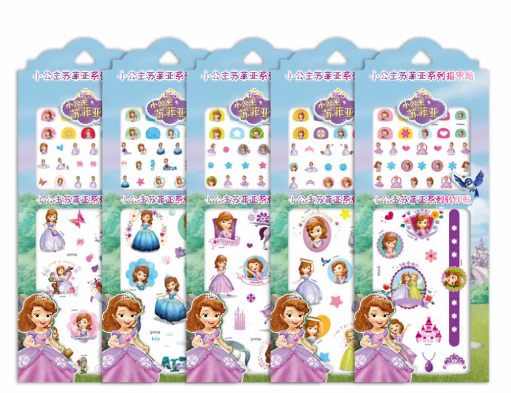 Set nálepek na nehty a tetování - PRINCEZNA SOFIE 5