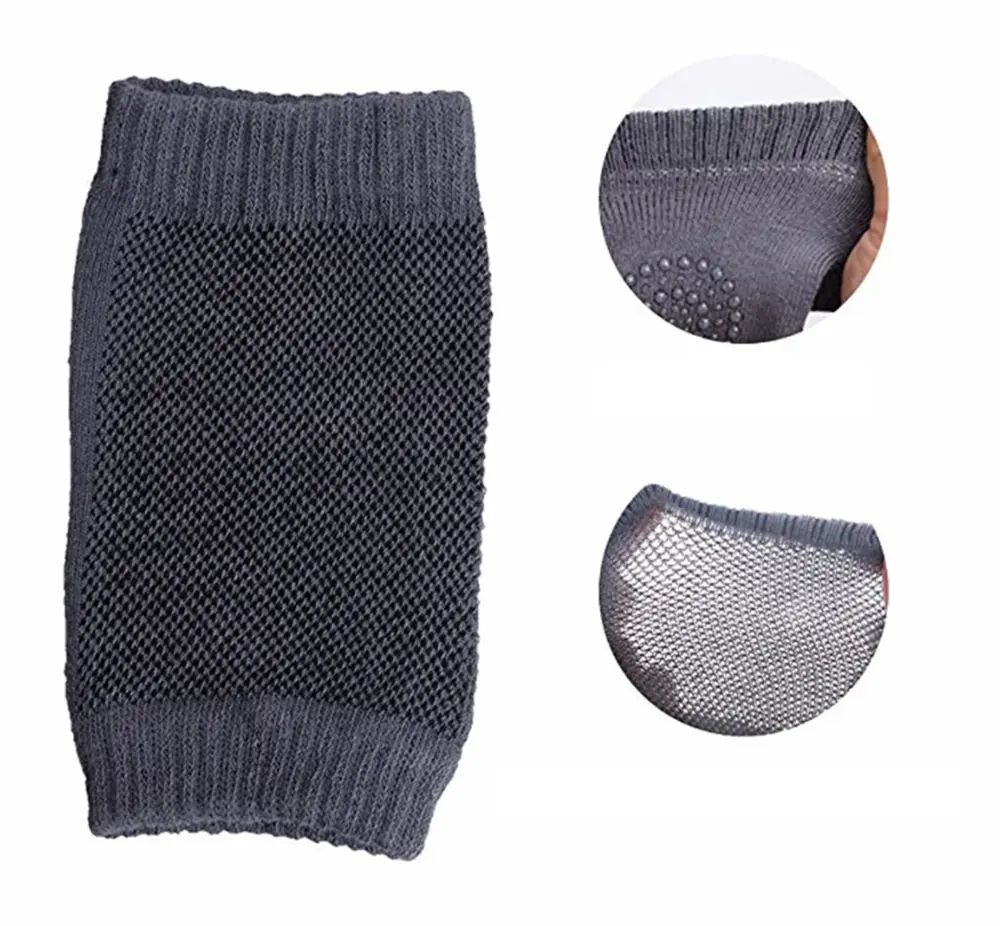 Protiskluzové návleky na kolena - TMAVĚ ŠEDÉ