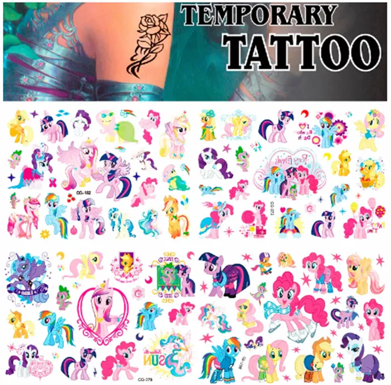 Dětské dočasné tetování - MY LITTLE PONY 3