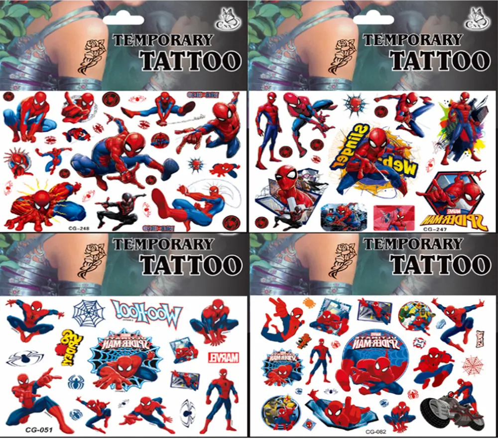 Dětské dočasné tetování - SPIDER MAN (A) 2
