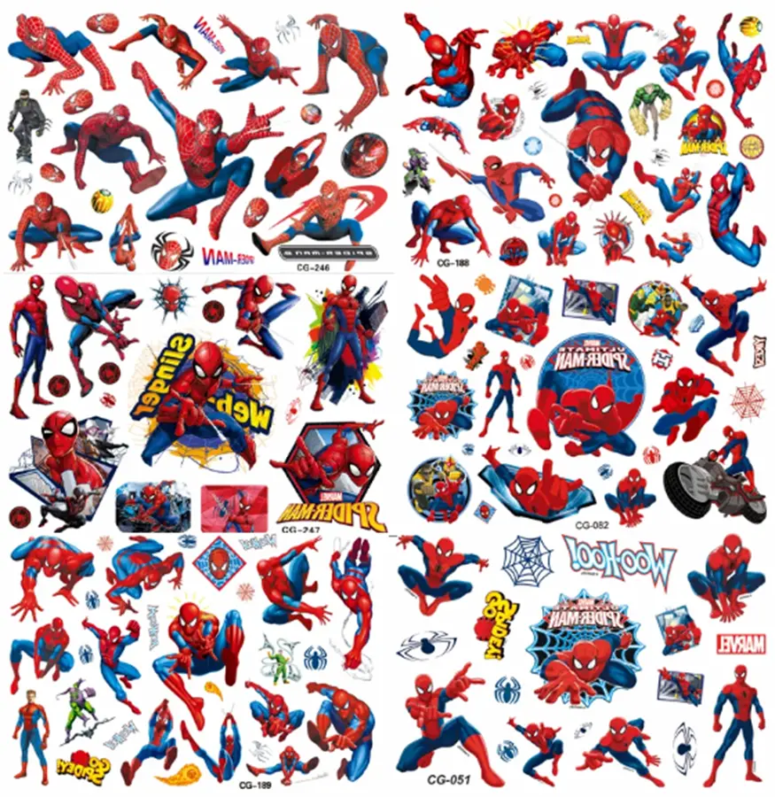 Dětské dočasné tetování - SPIDER MAN (A) 6