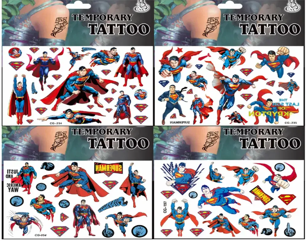 Dětské dočasné tetování - SUPERMAN 2