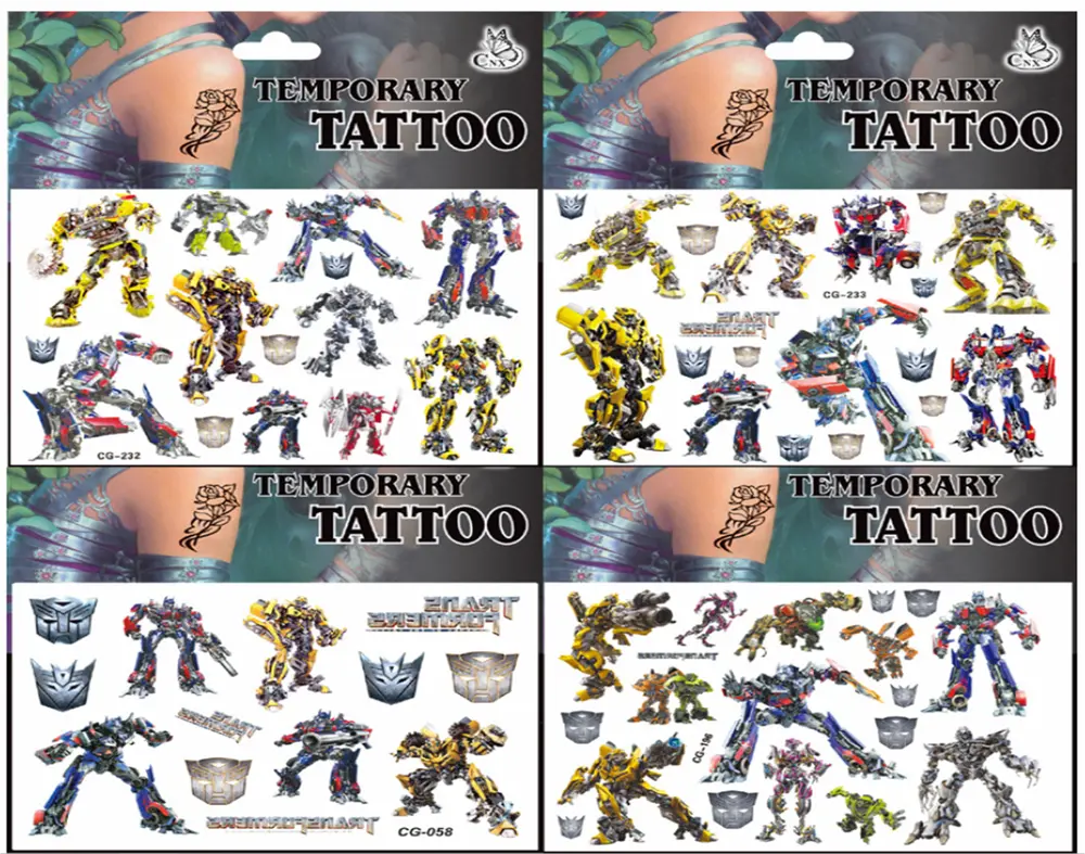 Dětské dočasné tetování - TRANSFORMERS 3