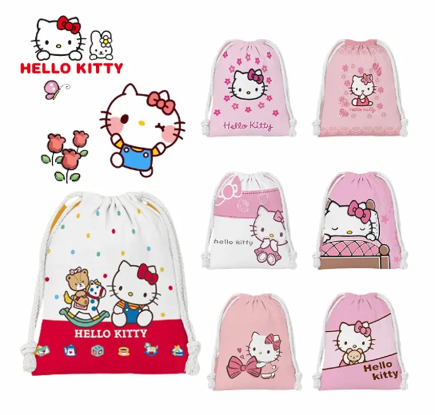 Sáček na přezůvky - HELLO KITTY 2