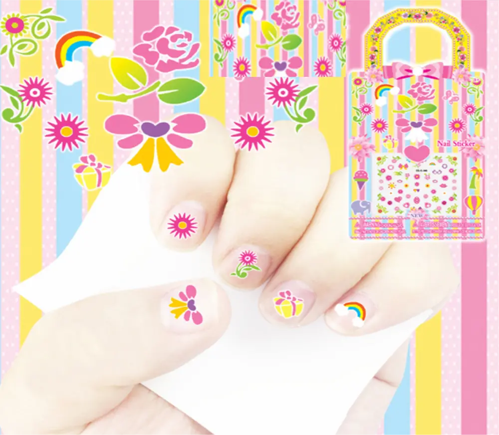 Nálepky na nehty - KYTIČKY 3