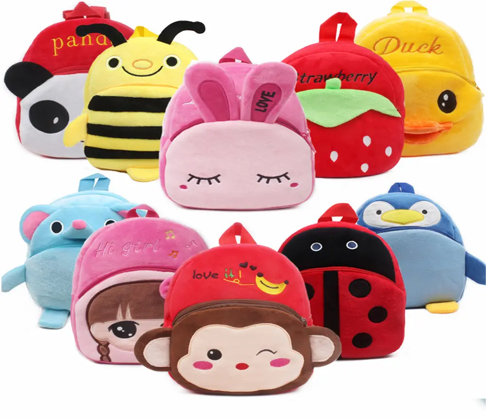 Plyšový batůžek (S) - KRÁLÍČEK - RŮŽOVÝ