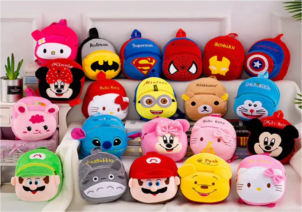 Plyšový batůžek (S) - KRÁLÍČEK - RŮŽOVÝ