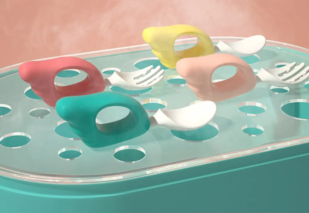 Příbor pro nejmenší - KŘÍDLA - RŮŽOVÝ