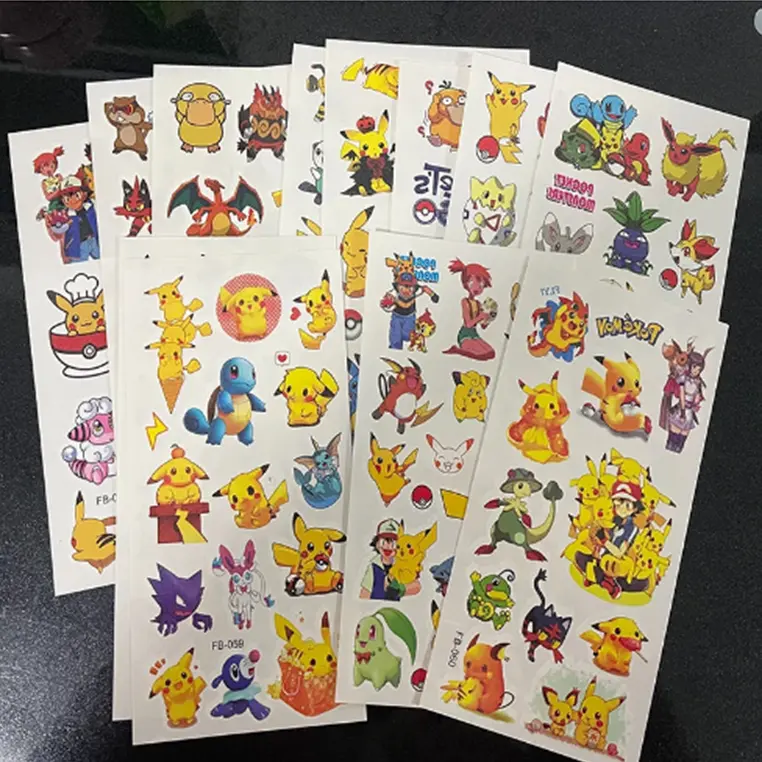 Dětské dočasné tetování - POKÉMON (2) - PIKACHU 2