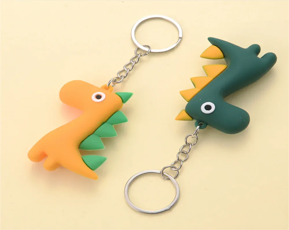 Přívěsek na klíče - DINOSAURUS 2 - ČERVENÝ