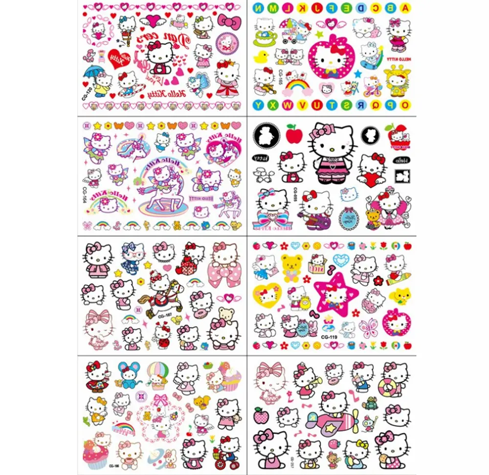 Dětské dočasné tetování - HELLO KITTY 3