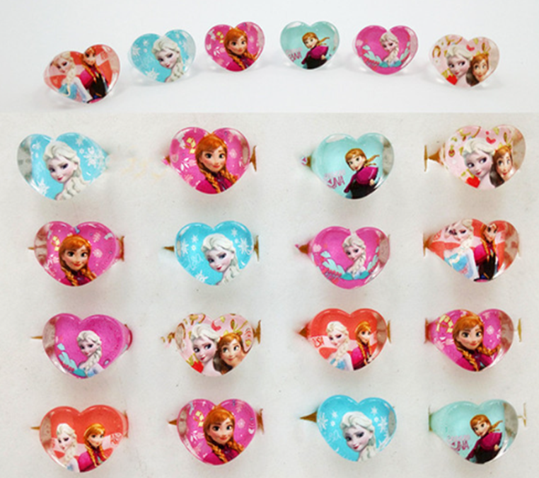 Prstýnek - LEDOVÉ KRÁLOVSTVÍ SRDÍČKO - Anna a Elsa 1 - S vadou 2