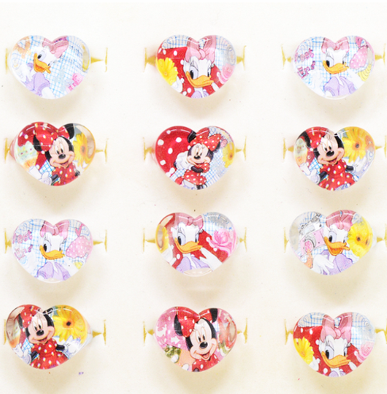 Prstýnek - MICKEY MOUSE SRDÍČKO - MINNIE MOUSE 1 - S vadou