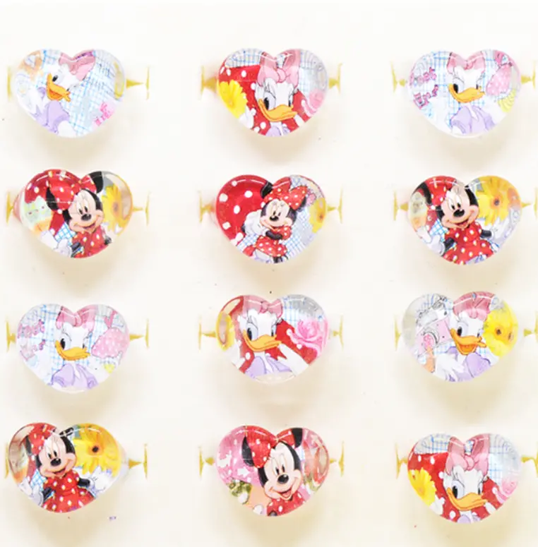 Prstýnek - MICKEY MOUSE SRDÍČKO - DAISY 2 - S vadou 1