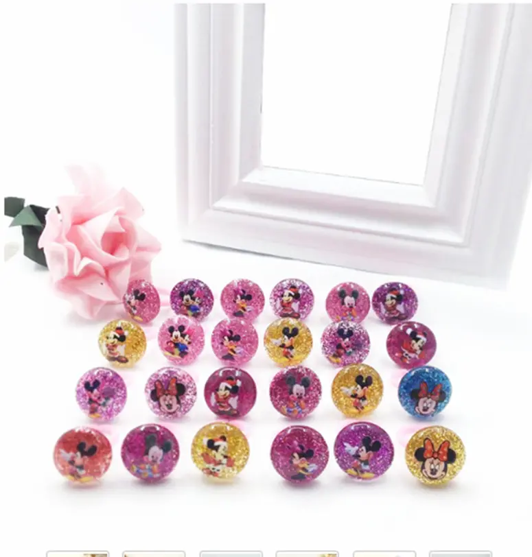 Prstýnek - MICKEY MOUSE - MINNIE - červený 