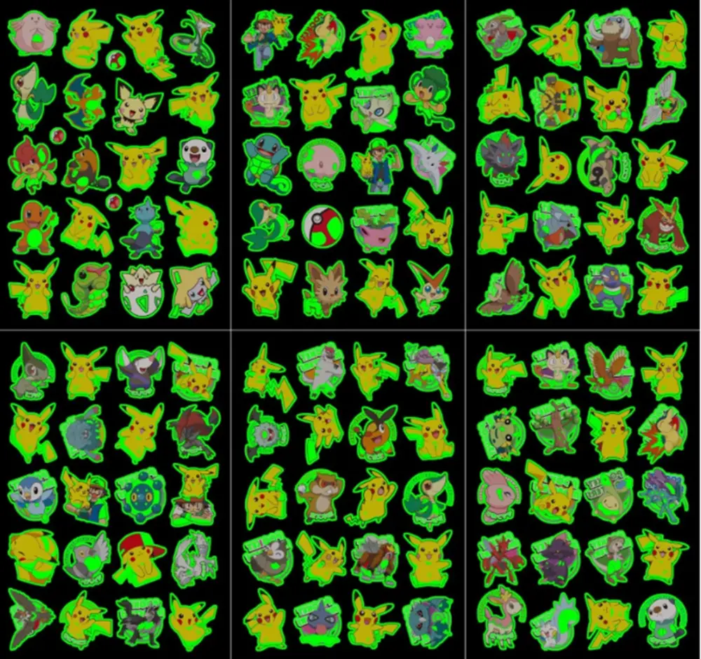 Dětské dočasné tetování - SVÍTÍCÍ VE TMĚ - POKÉMON - PIKACHU 4