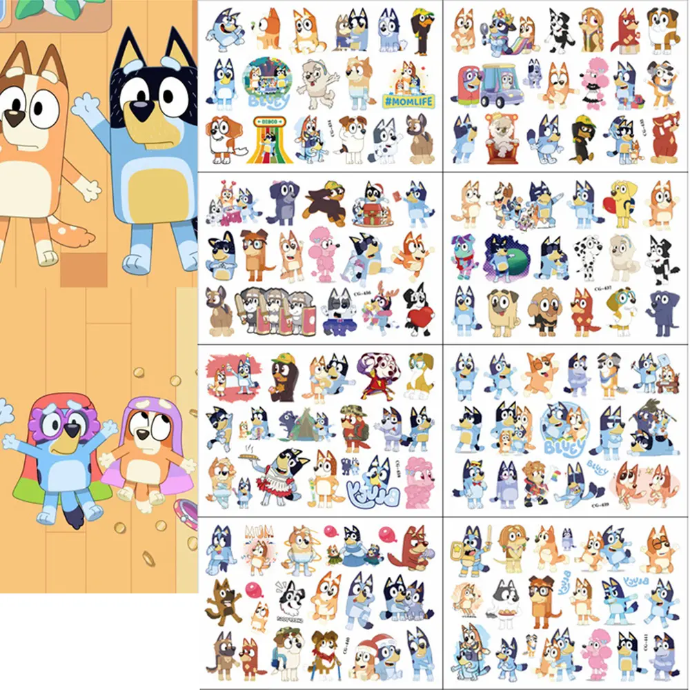 Dětské dočasné tetování - POHÁDKA BLUEY - 5