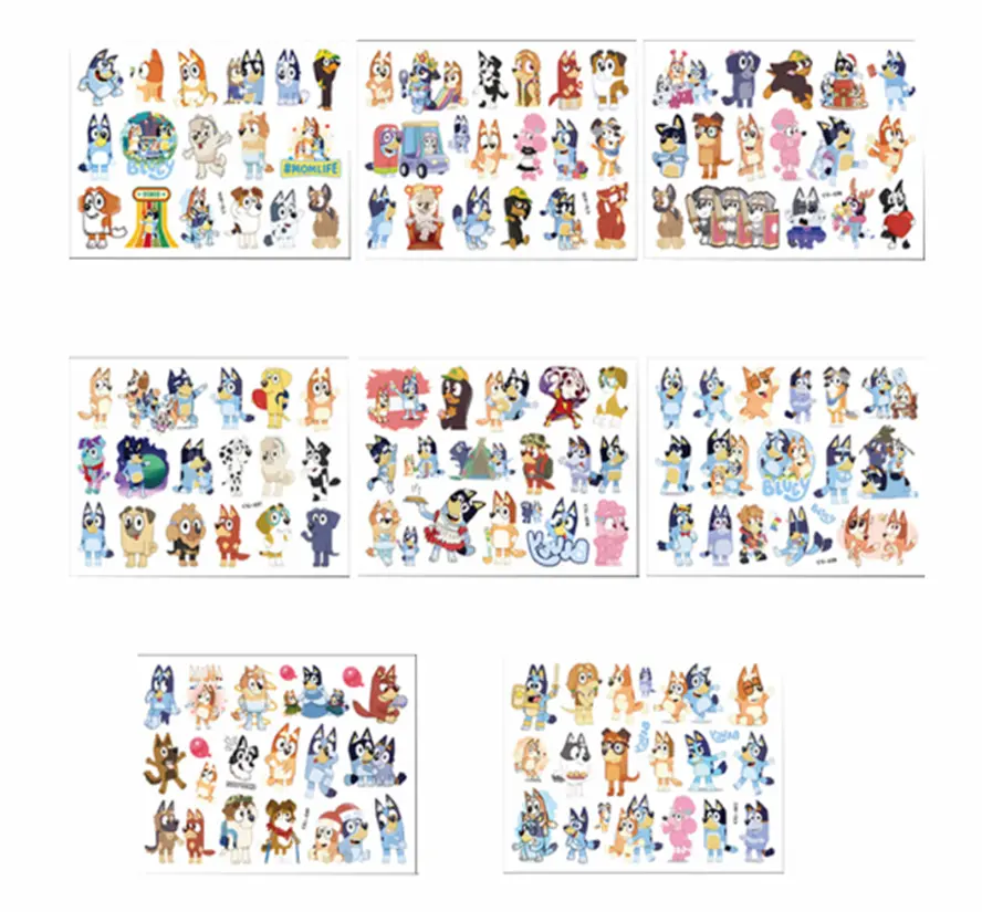 Dětské dočasné tetování - POHÁDKA BLUEY - 7