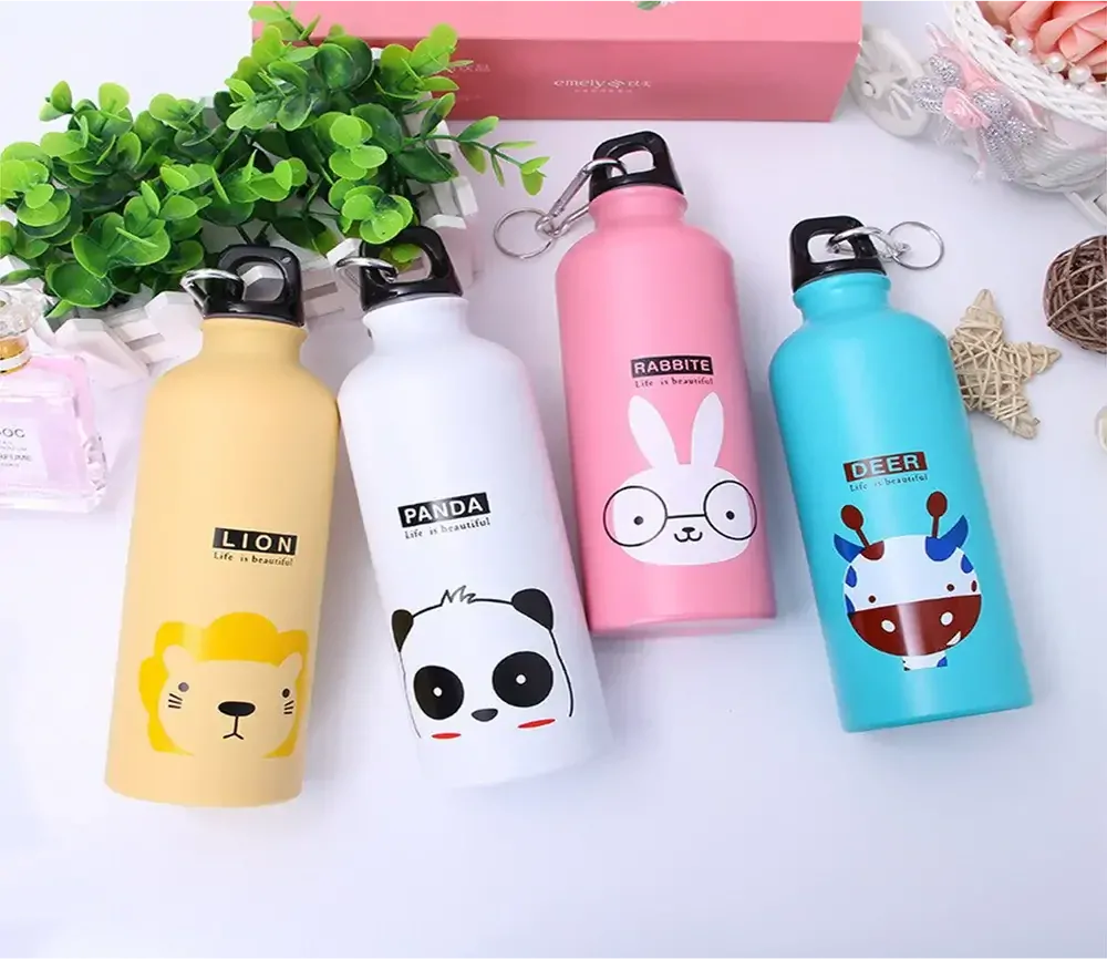 Outdoorová hliníková láhev s karabinou - JELEN - 500 ml