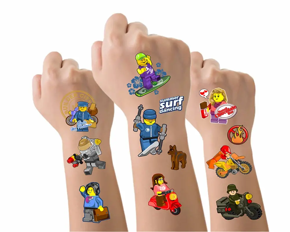 Dětské dočasné tetování - LEGO 4
