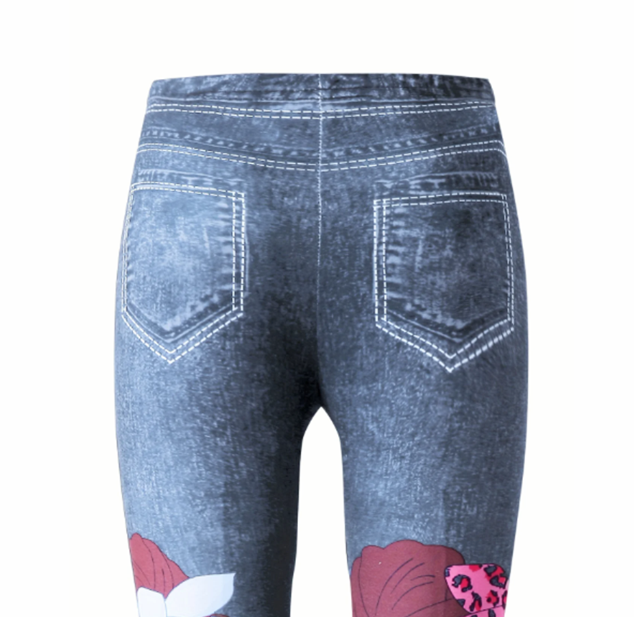 Letní legínky - PANENKY - MODRÉ (5-6 let)