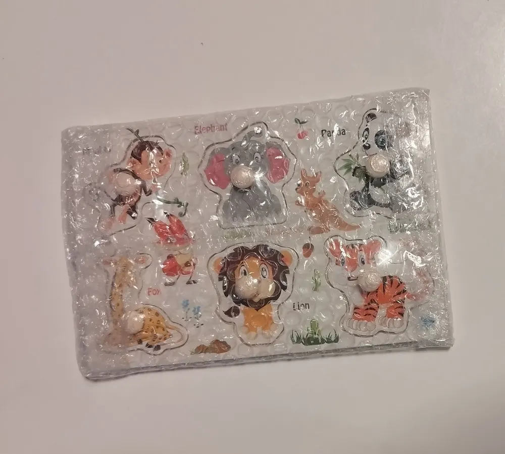 Dřevěná vkládačka - ZVÍŘÁTKA 2 - (S)