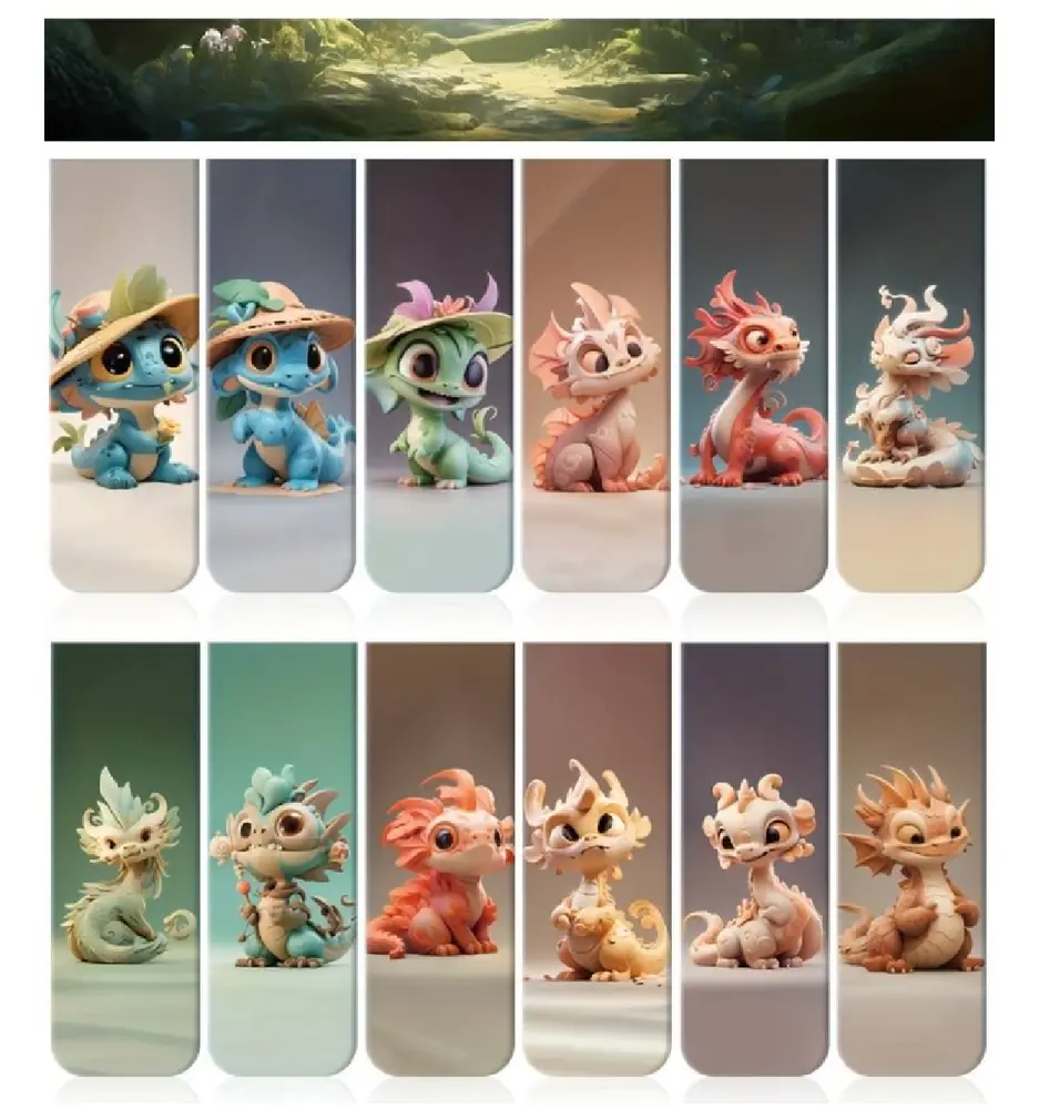 Magnetická záložka do knížky - DRÁČEK 3