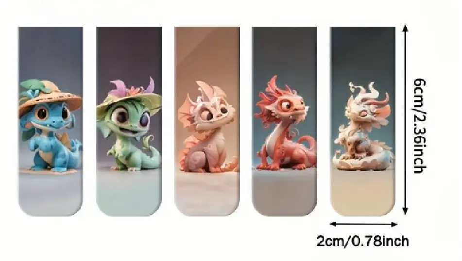 Magnetická záložka do knížky - DRÁČEK 10