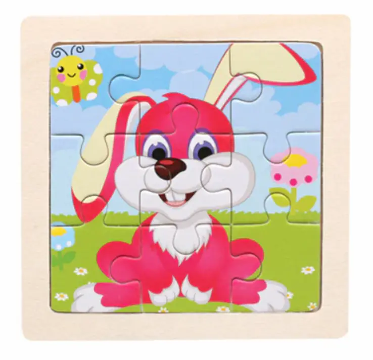 Dřevěné puzzle pro nejmenší (S) - KRÁLÍČEK