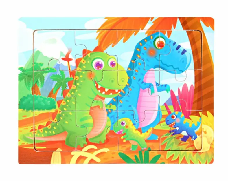 Dřevěné puzzle pro nejmenší (M) - TYRANOSAURUS