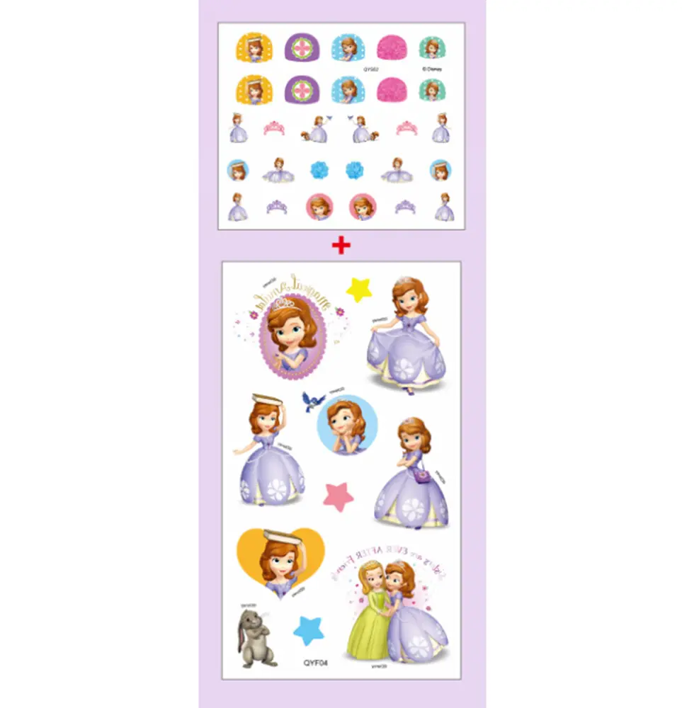 Set nálepek na nehty a tetování - PRINCEZNA SOFIE 4